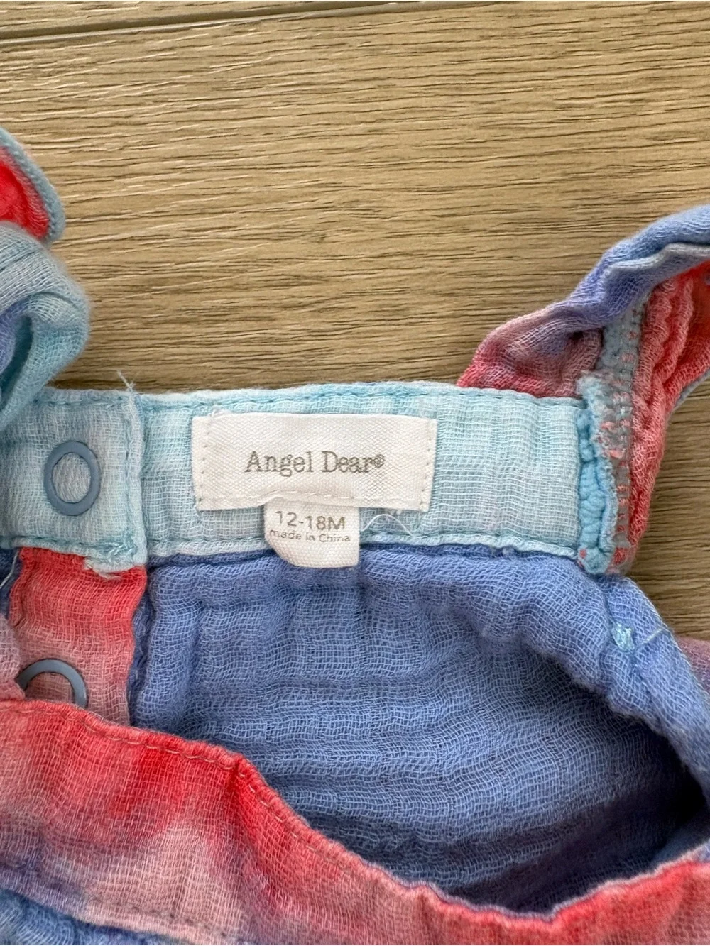 Angel Dear Tie-Dye Girls Sundress & Bloomers Set - Red, Blue, Light Blue